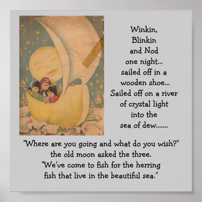 Póster a-5 winkin, blinkin y asentimiento (Frente)