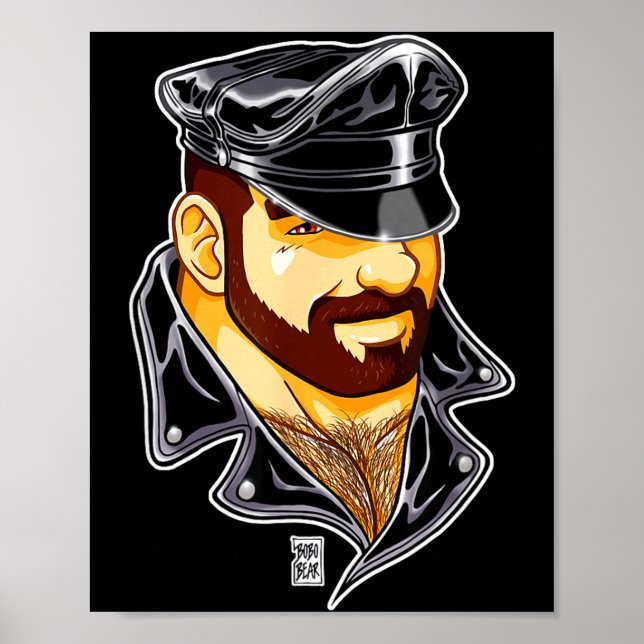 Póster A Adam le gusta el sombrero de cuero  (Frente)
