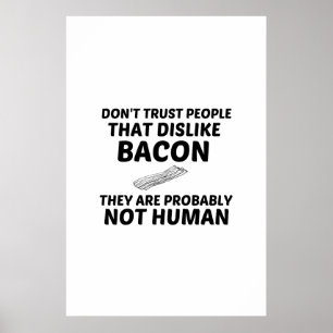 PÓSTER A BACON NO LE GUSTA EL HOMBRE