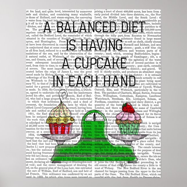 Póster A Balanced Diet Illustration (Frente)
