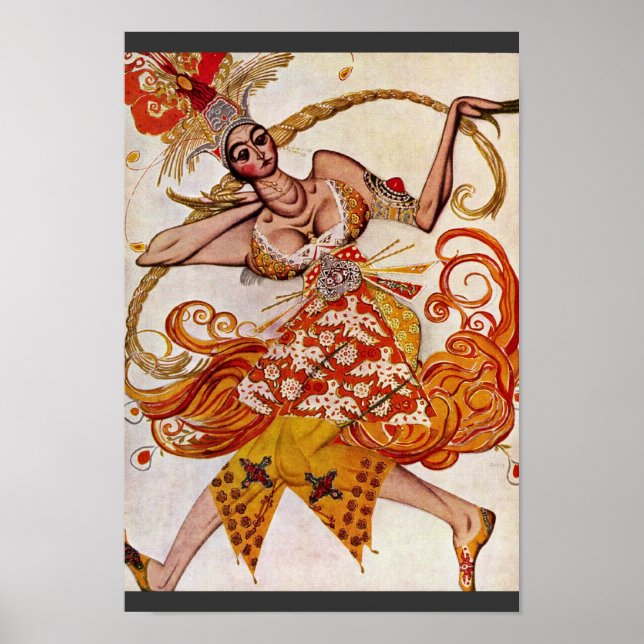 Póster A Ballettfigurine: Firebird De Bakst Léon (Mejor Q (Frente)