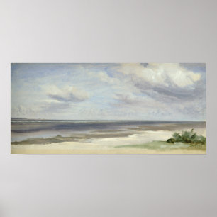Póster A Beach on the Baltic Sea at Laboe, 1842
