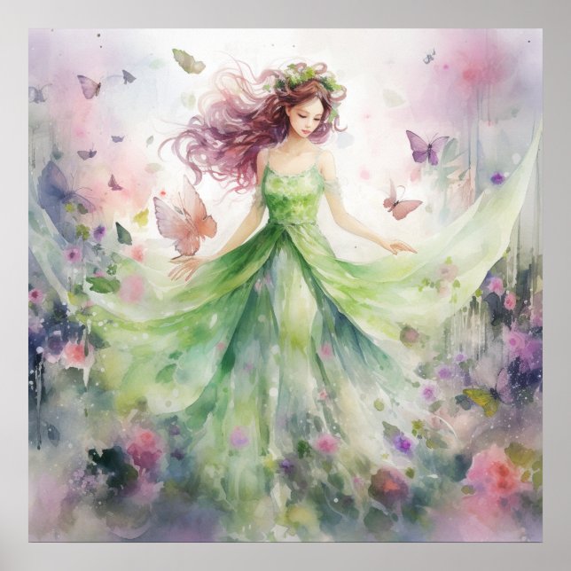 Póster A Beautiful Spring Fairy (Frente)