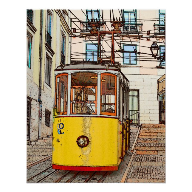 Póster A Bica de Duarte Belo - Lisboa (Anverso)