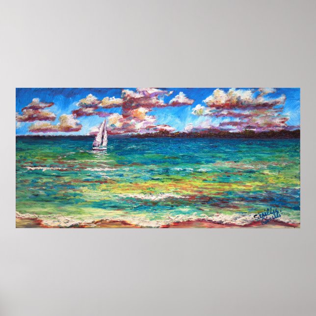 Póster A Boat On The Jamaican Sea (Frente)