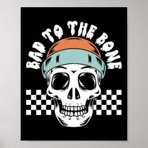 Póster A Bone Skeleton Halloween Dos Cumpleaños Toddle