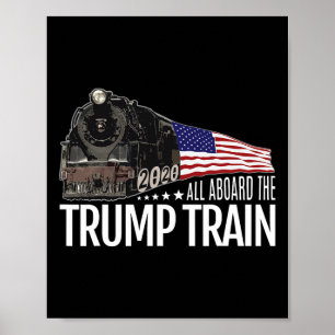 Póster A bordo del tren de Trump 2020