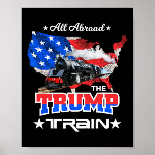 Póster A bordo del tren de Trump 2022