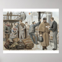 A bordo en Tilbury, de 'P & O Pencillings