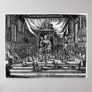 Póster A Buddhist Temple, an illustration