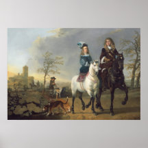 a caballo - Poster Bella Artes Aelbert Cuyp