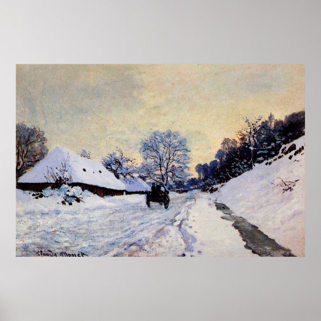 Póster A Cart on the Snow Covered Road (Frente)