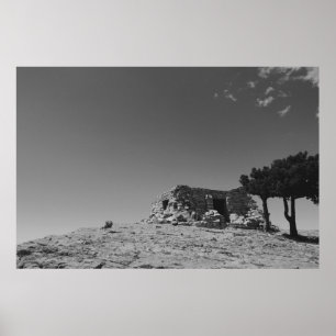 Póster "A Castle On Sandia"