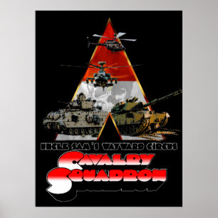 Póster A Cav Squadron retro-movie styled poster