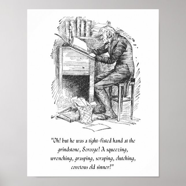 Póster "A Christmas Carol Poster (Frente)