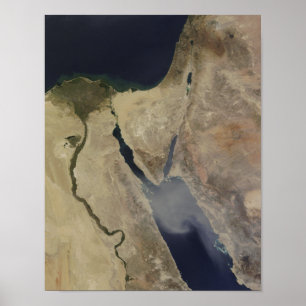 Póster A cloud of tan dust from Saudi Arabia
