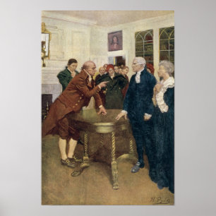 Póster A Committee of Patriots Delivering an Ultimatum