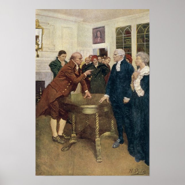 Póster A Committee of Patriots Delivering an Ultimatum (Frente)