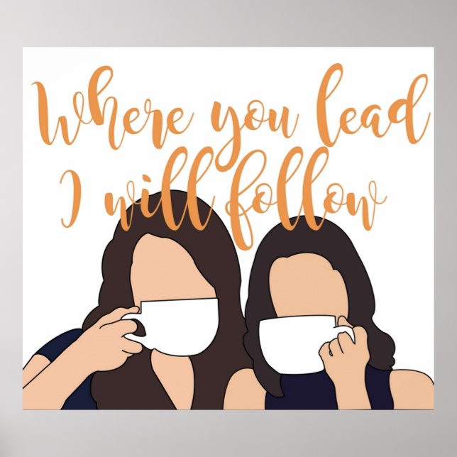 Póster A dónde vas a seguir (Frente)