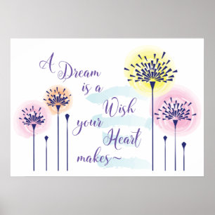 Póster A dream is Wish your Heart makes poster