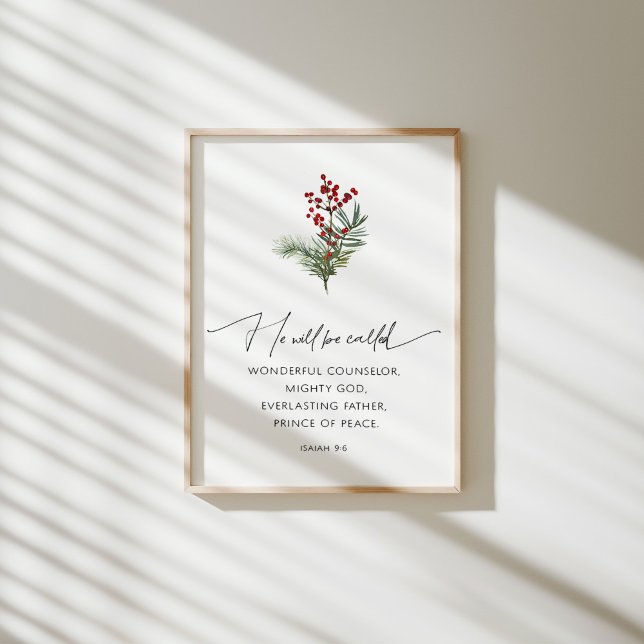 Póster A ÉL se le llamará Navidades poster de versos bibl (Subido por el creador)