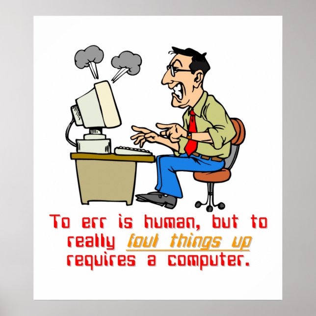 Póster A Err de verdad es la computadora (1) (Frente)