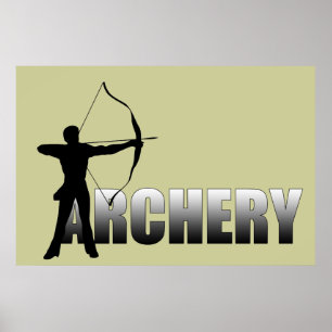 Póster A es para Archer - tiro con arco