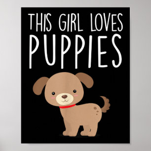 Póster A este Chica le encantan los Cachorros Cómplices