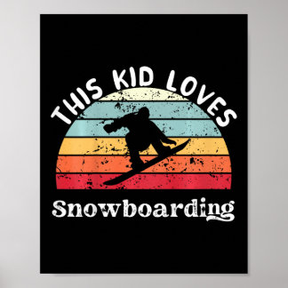 Póster A este chico le encantan los Chicas de Snowboard B