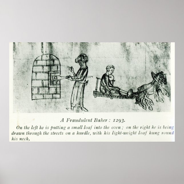 Póster A Fraudulent Baker, 1293 (Frente)