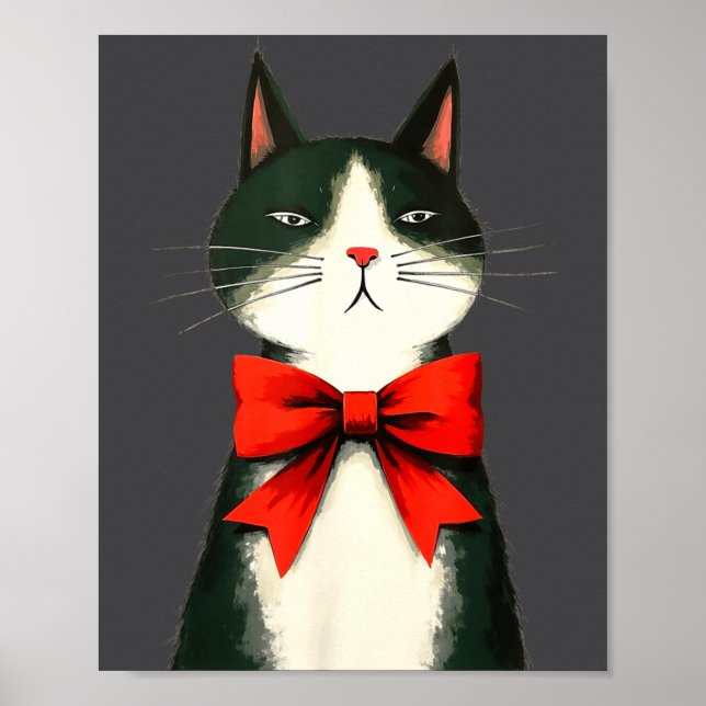 Póster A Frumpy Holiday Cat Fun Design  (Frente)