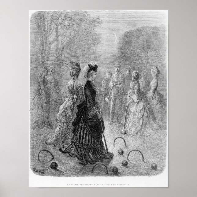 Póster A Game of Croquet (Frente)