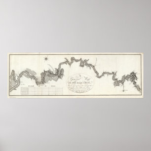Póster A General Map Of The River Ohio