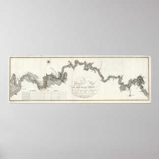 Póster A General Map Of The River Ohio