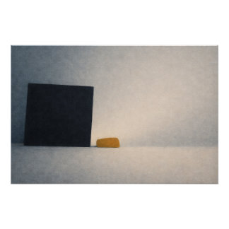 Póster A Grain of Sand Against the Mirror Abstract Art