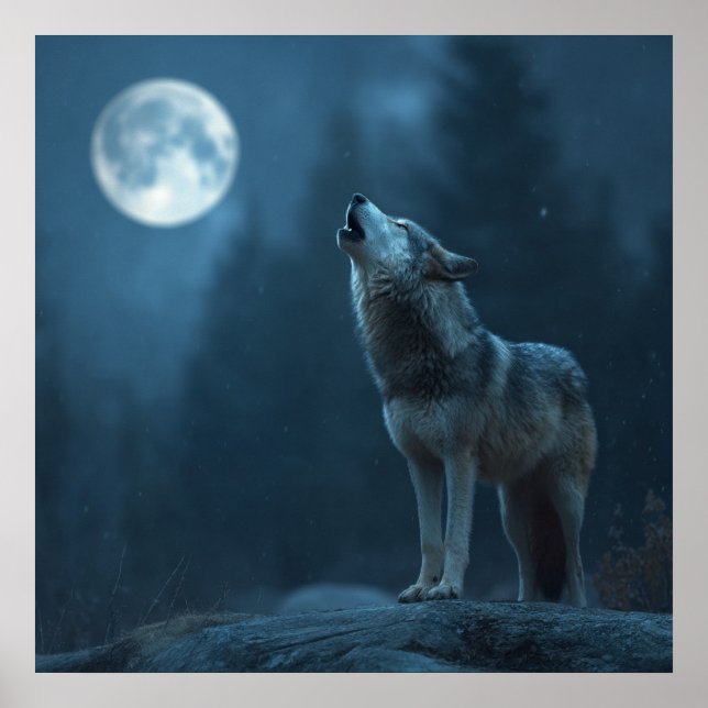 Póster A Howling Wolf (Frente)