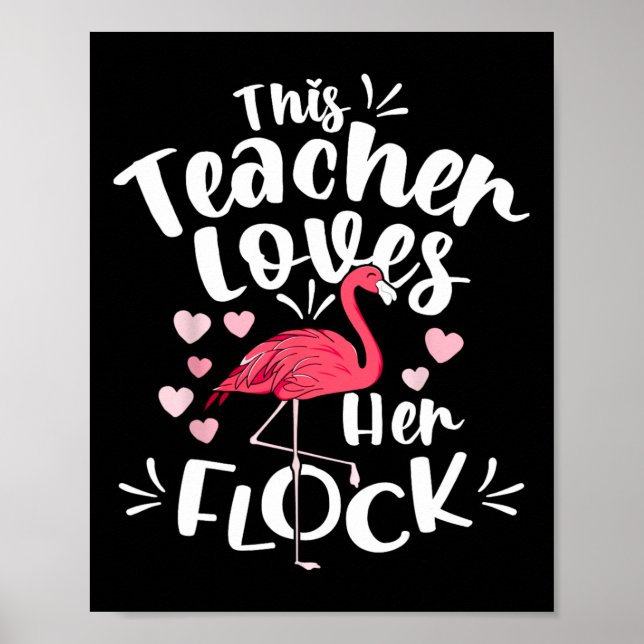 Póster A Istant Principal Le Encanta Su Flock Flamingo Te (Frente)