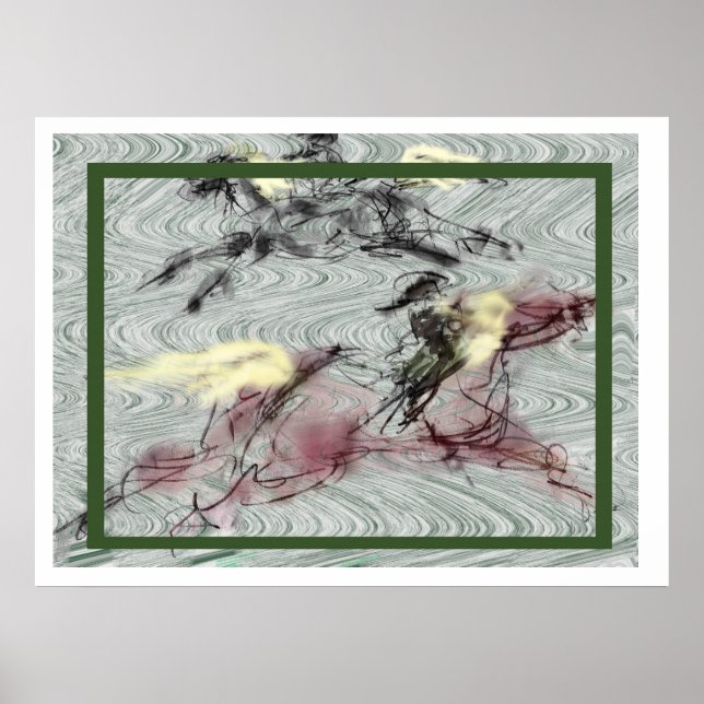 Póster a _Japanese horse samurai art equestrian sumi (Frente)