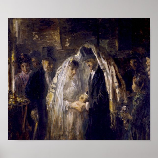 Póster A Jewish Wedding by Jozef Israëls (Frente)