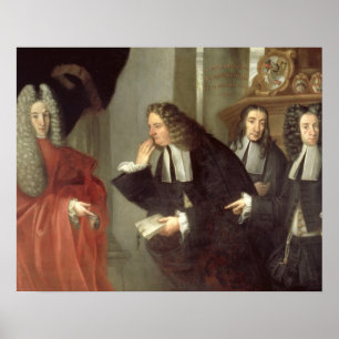Póster A Judge and Three Advocates, Venetian School (oil
