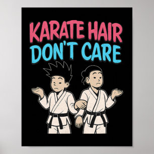 Póster A Karate Hair no le importa el graffiti de artes m