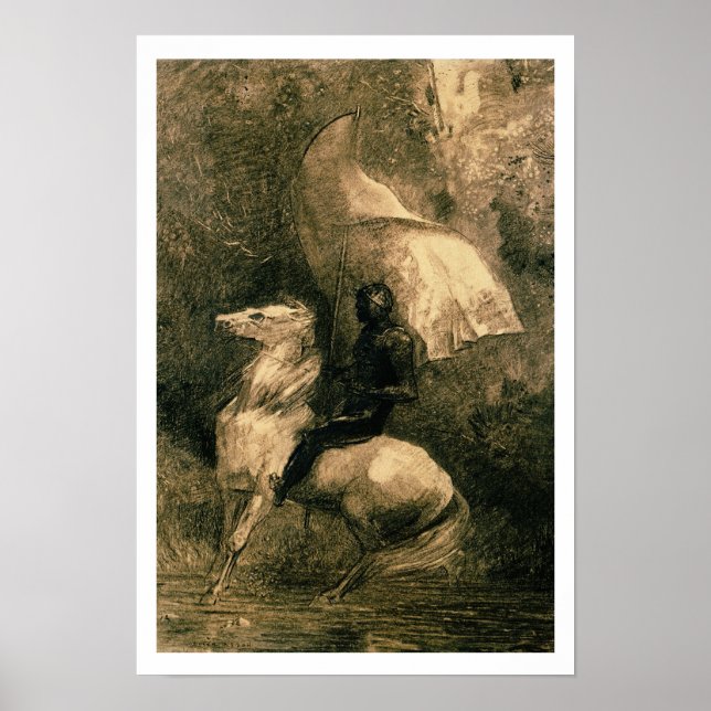 Póster A Knight, c.1885 (Frente)