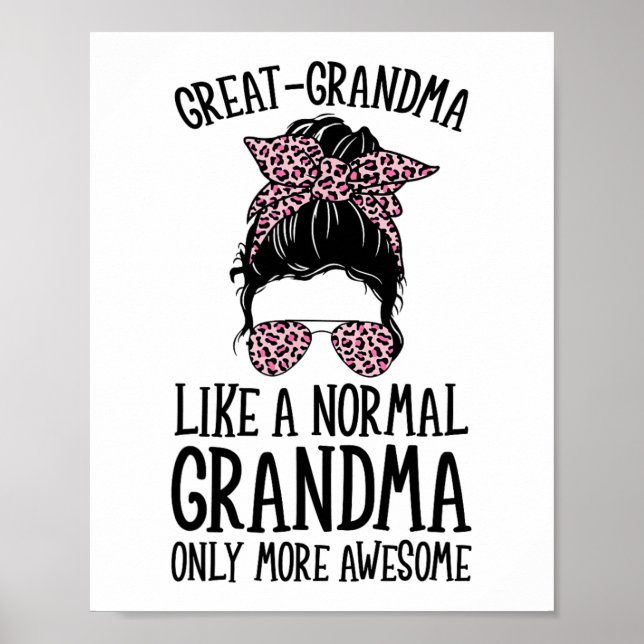 Póster A La Abuela Le Gusta La Abuela Normal Sólo Más Ate (Frente)