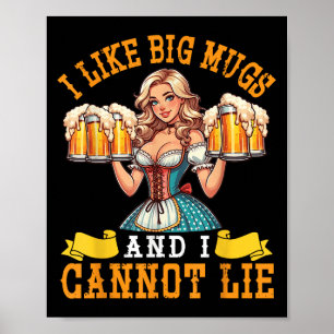 Póster A La Chica Bavaria Beer Maiden Me Gustan Los Big M