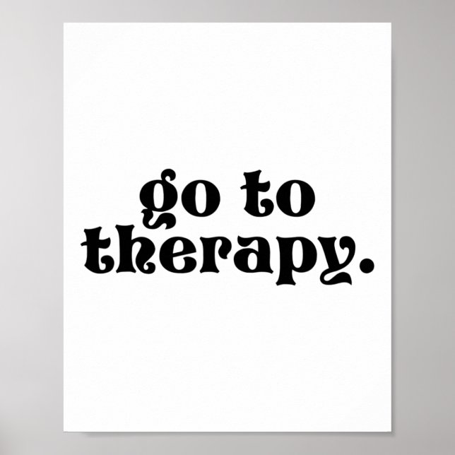 Póster A la Diversión Terapéutica Problema de Salud Menta (Frente)