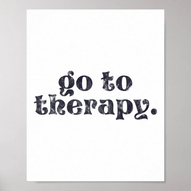 Póster A la Diversión Terapéutica sobre la Salud Mental (Frente)