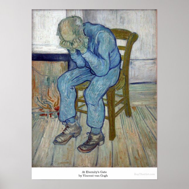 Póster A la entrada de Eternity por Vincent van Gogh (Frente)