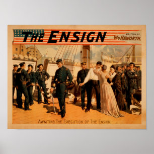 Póster A la espera de la ejecución del Teatro Ensign