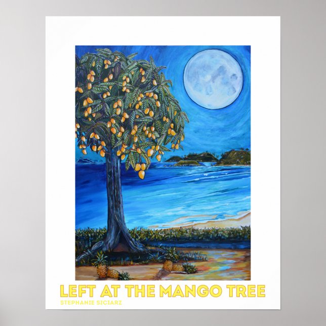 Póster A La Izquierda En El Poster Del Árbol De Mango (Frente)
