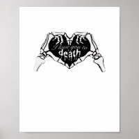 A la muerte - Corazón de mano esqueleto